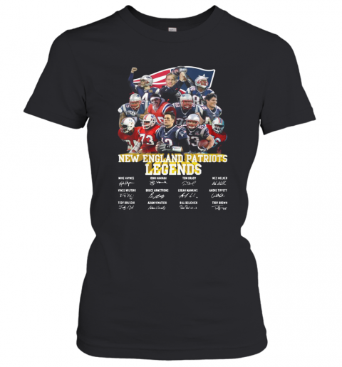 New England Patriots Legends All Team Signature T-Shirt Classic Women's T-shirt