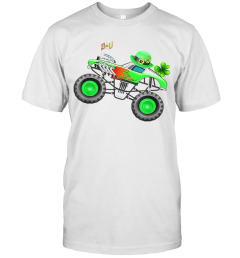 Nice Kids St Patricks Day Monster Truck T-Shirt