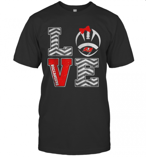Nice Love Tampa Bay Buccaneers Logo T-Shirt