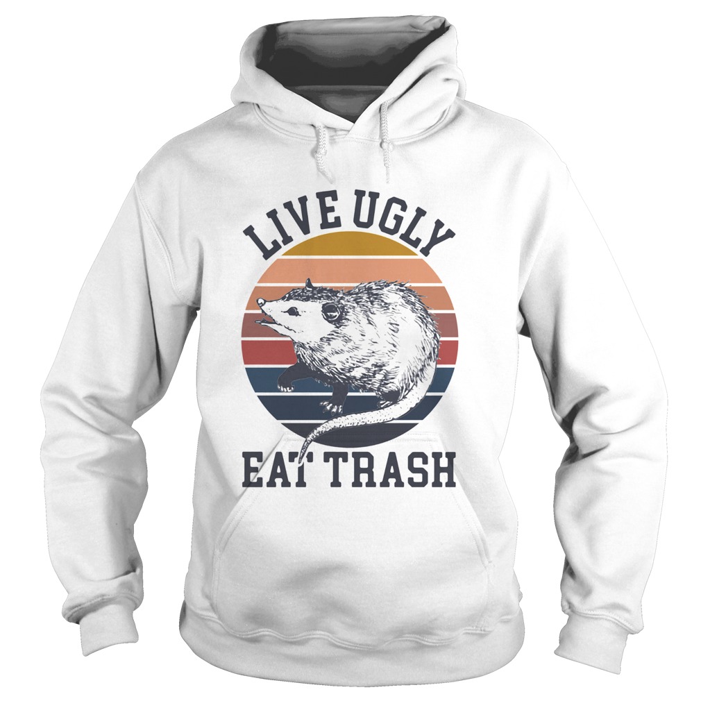 Opossum Live Ugly Eat Trash Vintage Hoodie