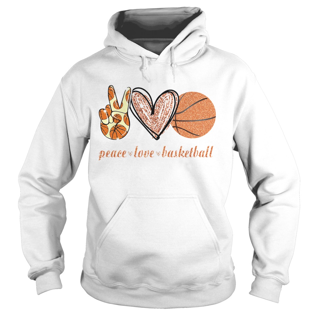 Peace Love Basketball Hoodie