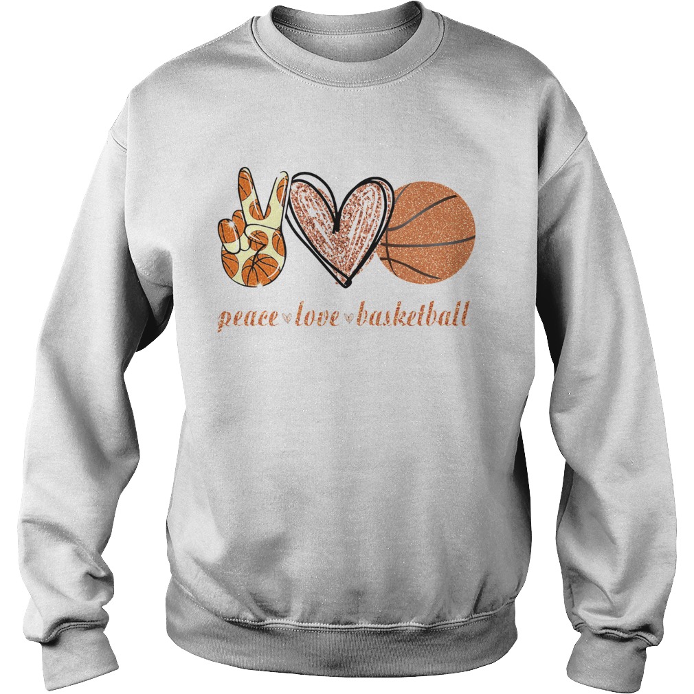Peace Love Basketball Sweatshirt