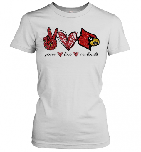 Peace Love Cardinals T-Shirt Classic Women's T-shirt