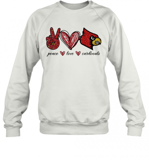 Peace Love Cardinals T-Shirt Unisex Sweatshirt