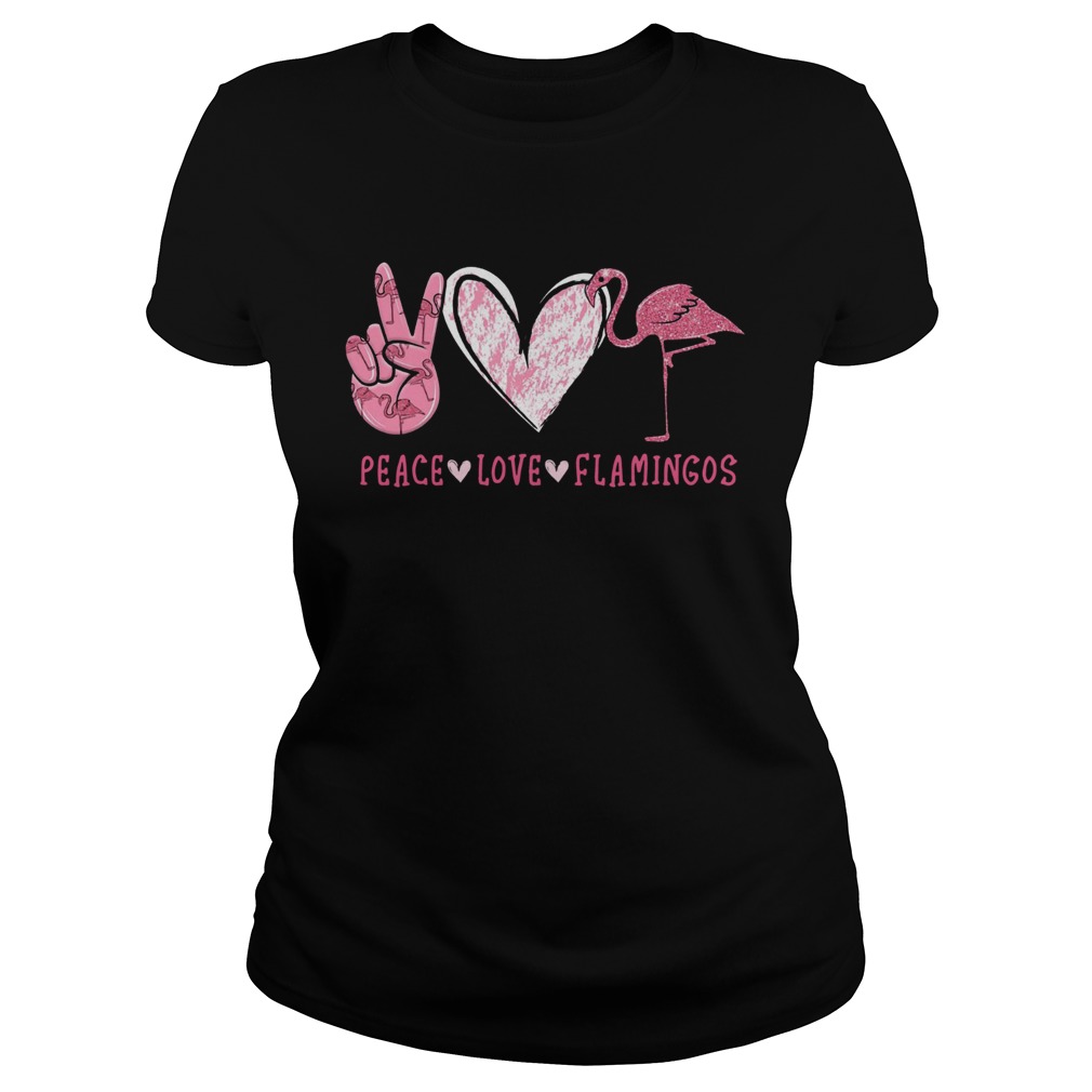 Peace Love Flamingos Classic Ladies
