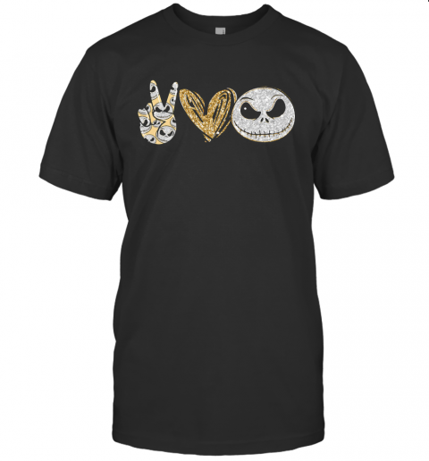 Peace Love Jack Skeleton T-Shirt