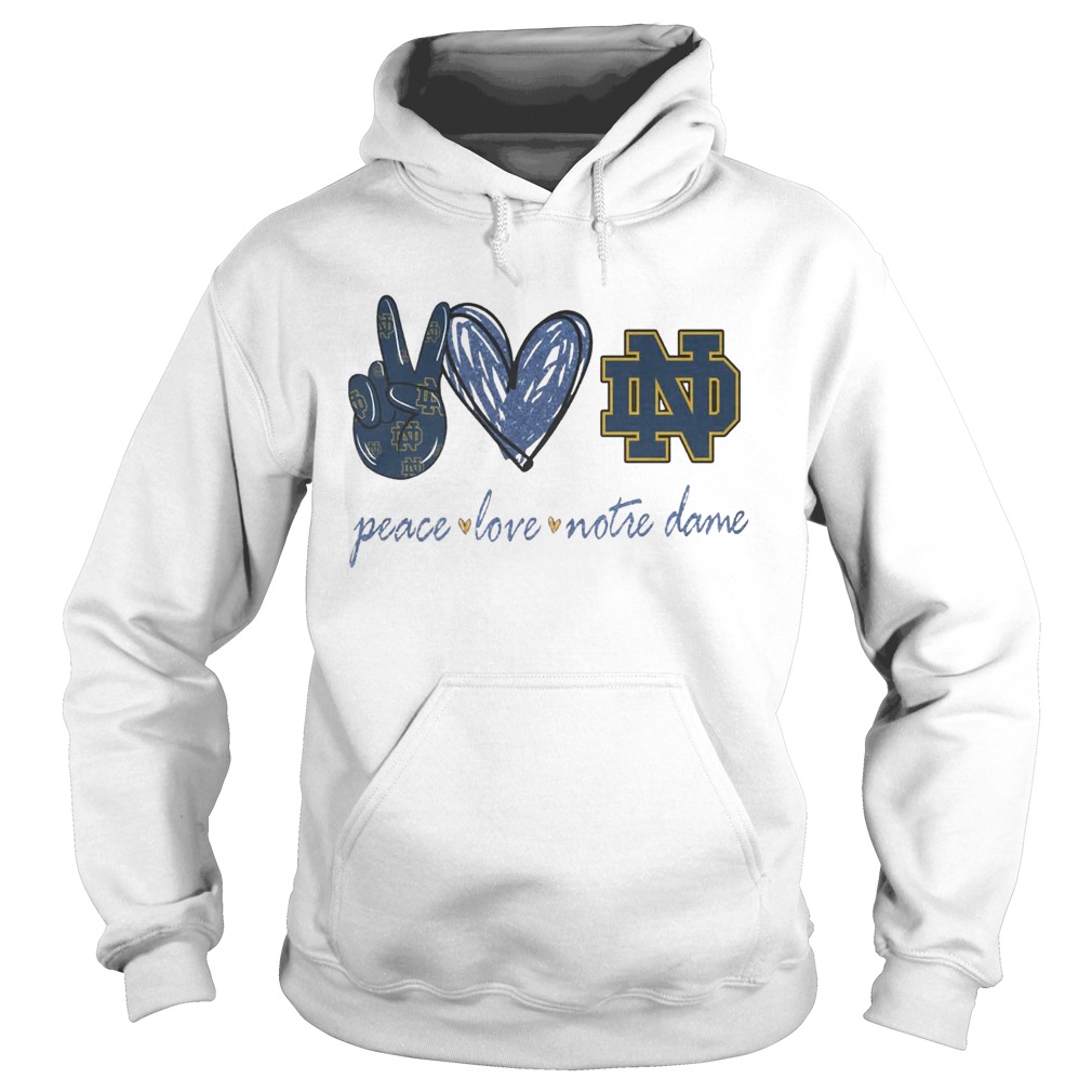 Peace Love Notre Dame Hoodie