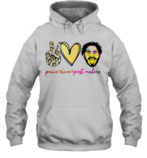 Peace Love Post Malone T-Shirt Unisex Hoodie