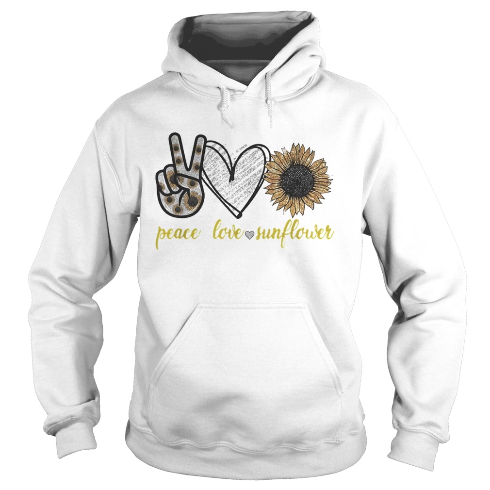Peace love sunflower Hoodie