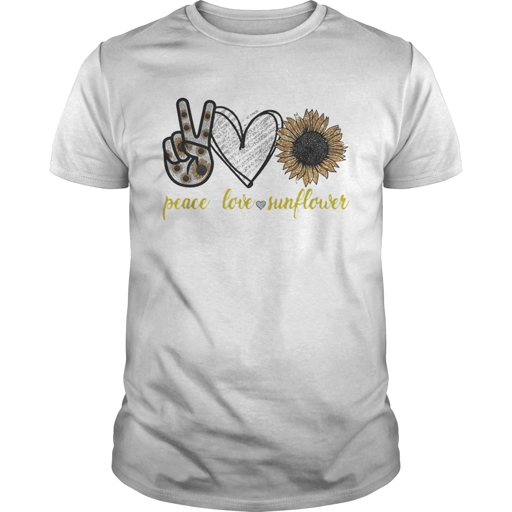 Peace love sunflower shirt