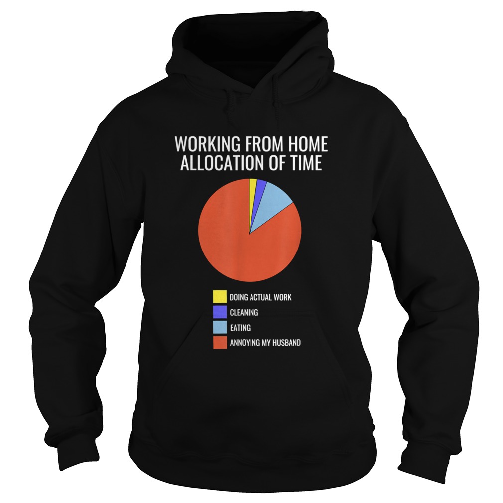 Pie Chart Annoying Husband Wife Working From Home Hoodie