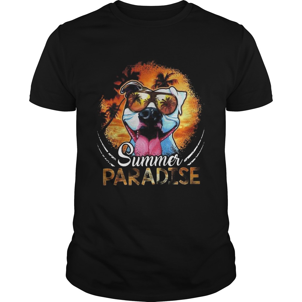 Pitbull Summer Paradise shirt