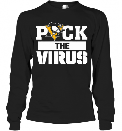 Pittsburgh Penguins Puck The Virus T-Shirt Long Sleeved T-shirt 