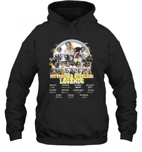 Pittsburgh Steelers Legends All Team Signatures T-Shirt Unisex Hoodie