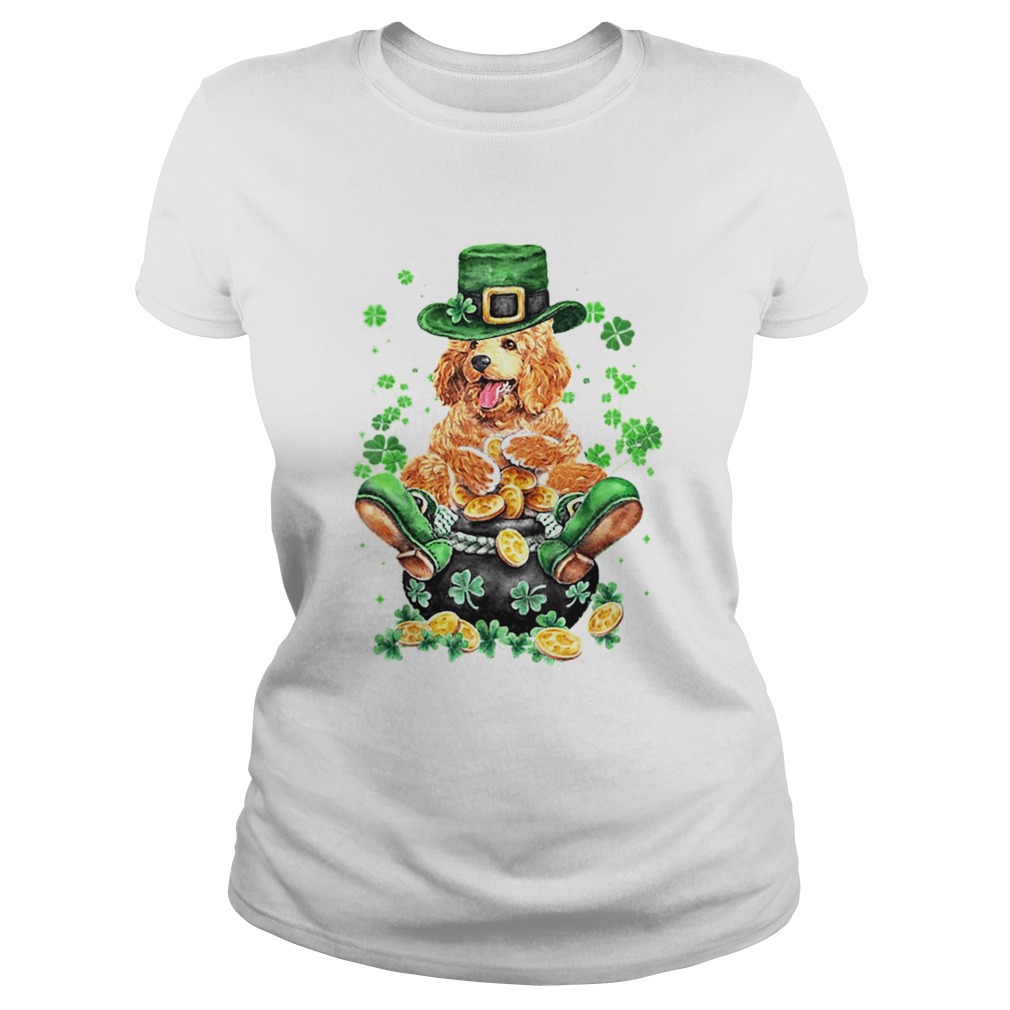 Poodle St Patricks Day Dog Lovers Classic Ladies