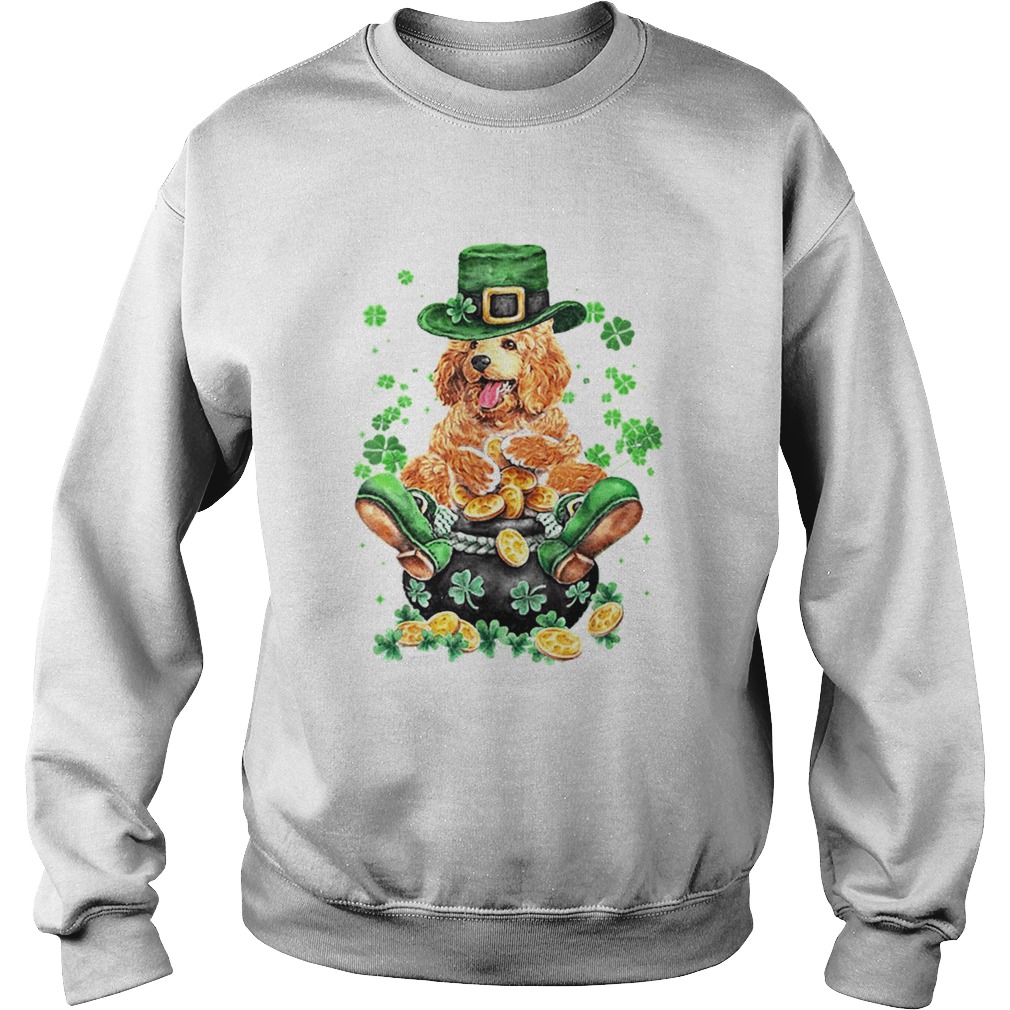 Poodle St Patricks Day Dog Lovers Sweatshirt