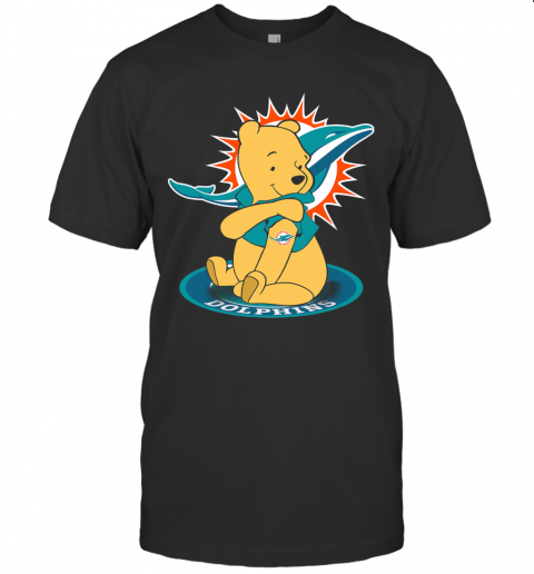 Pooh Tattoo Miami Dolphins T-Shirt