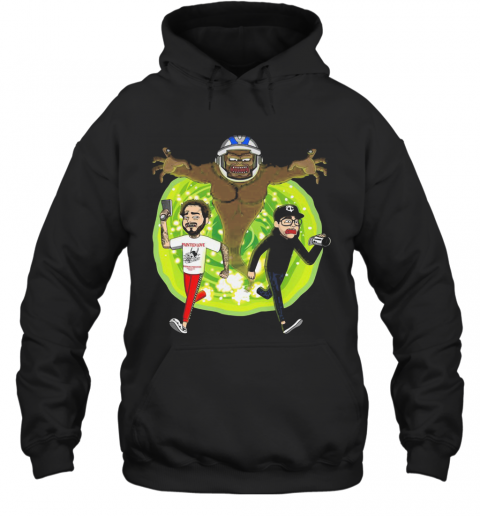 Post Malone Rick And Morty T-Shirt Unisex Hoodie