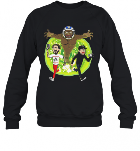 Post Malone Rick And Morty T-Shirt Unisex Sweatshirt