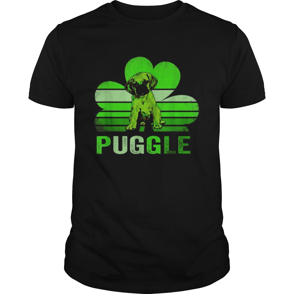 Puggle shamrock St Patricks day shirt
