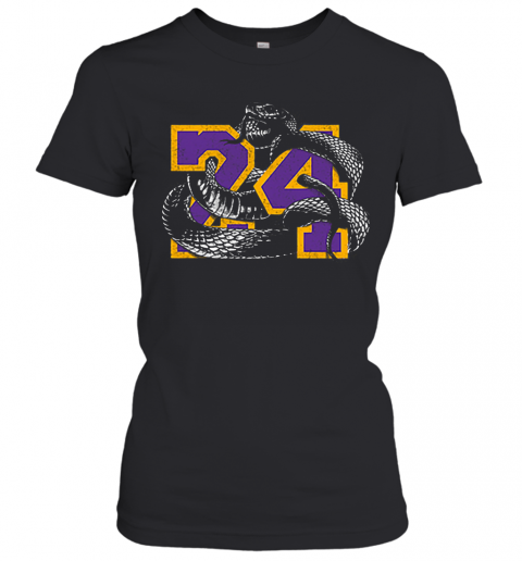 RIP 24 Kobe Bryant The Black Mamba Snake T-Shirt Classic Women's T-shirt