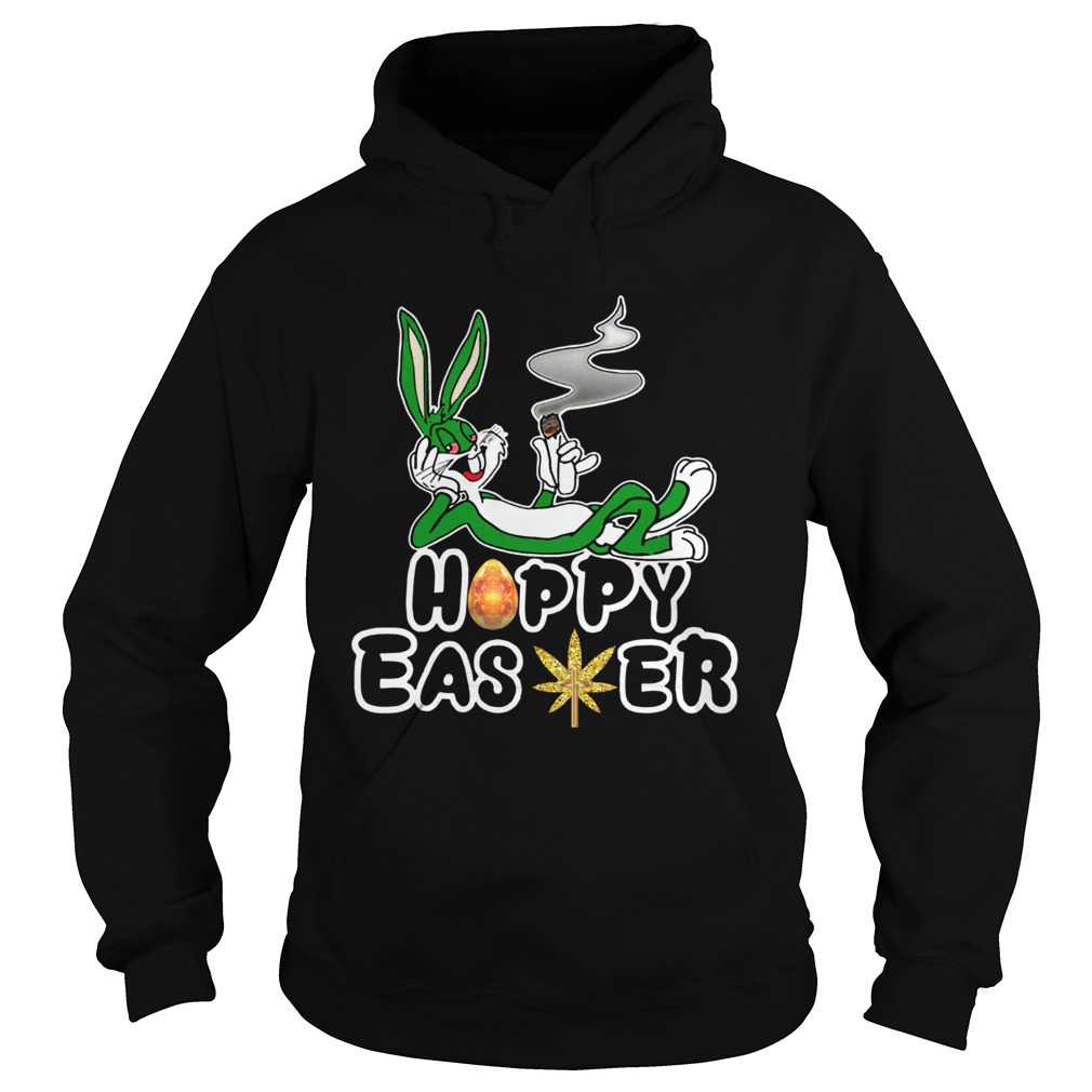 Rabbit Happy Easter Cannabis Weed Bunny Hoodie