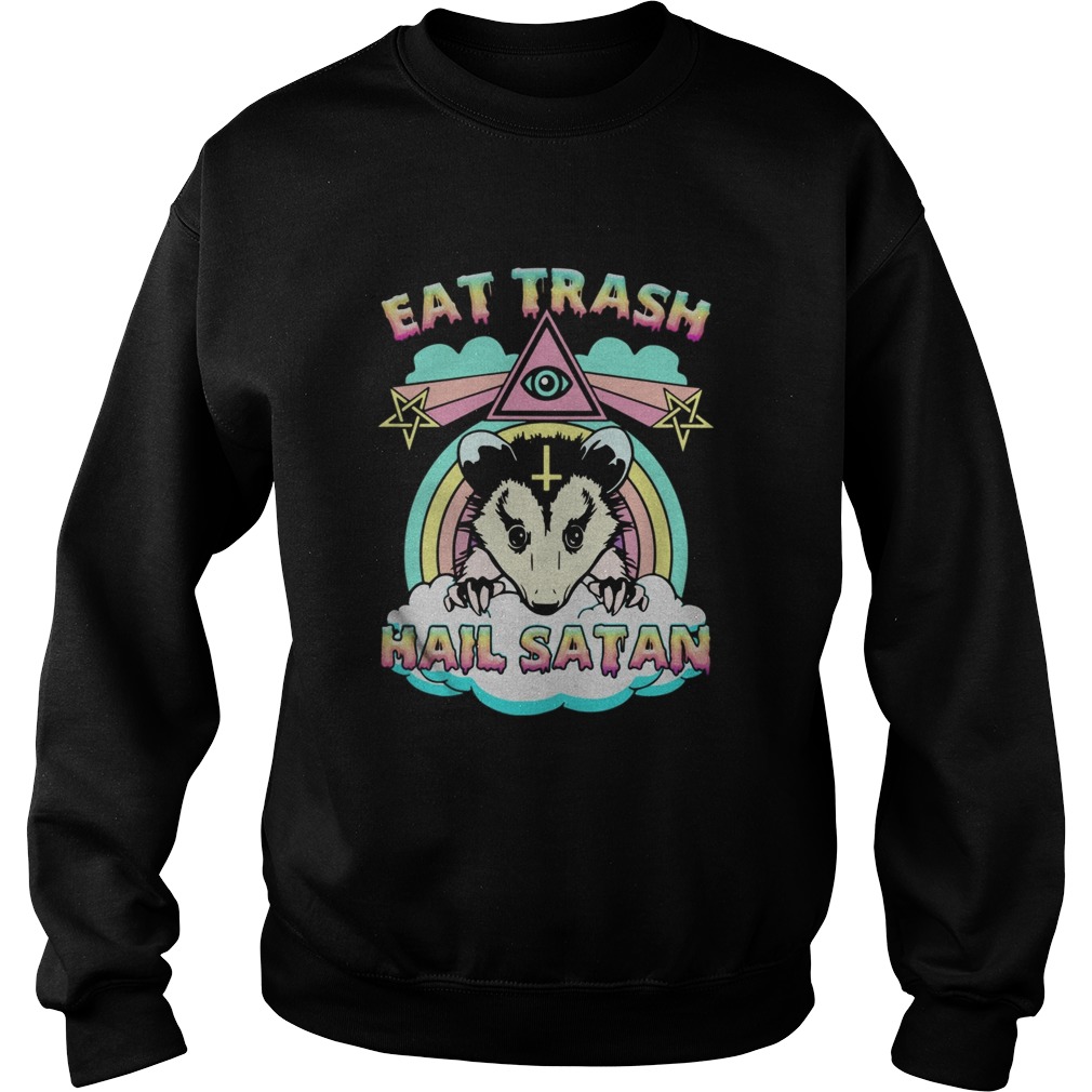 Rat Eat Trash Hail Satan Sweatshirt