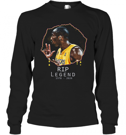 Rest In Peace Kobe Bryant R.I.P Legend 1978 2020 T-Shirt Long Sleeved T-shirt 