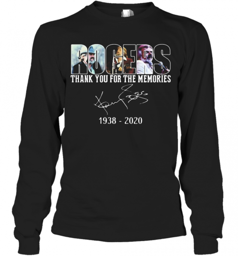 Rogers 1938 2020 Signature Thank You For The Memories T-Shirt Long Sleeved T-shirt 