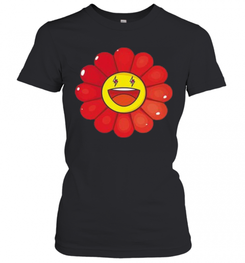 Rojo Large Flower T-Shirt Classic Women's T-shirt