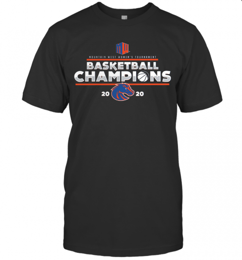 Royal Boise State Broncos 2020 Mountain West Women'S Basketball Champions T-Shirt