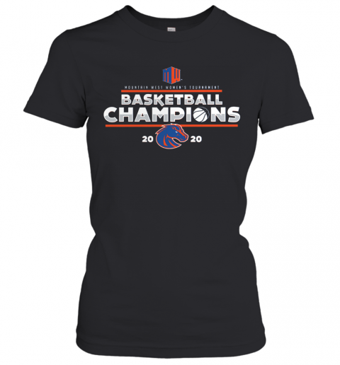 Royal Boise State Broncos 2020 Mountain West Women'S Basketball Champions T-Shirt Classic Women's T-shirt