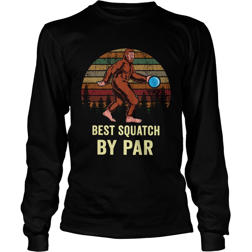 Sasquatch Disc Golf Gift Bigfoot Vintage Long Sleeve