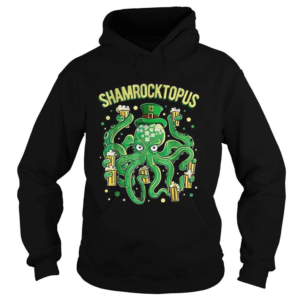 Shamrocktopus St Patricks Day Men Octopus Leprechaun Beer Hoodie