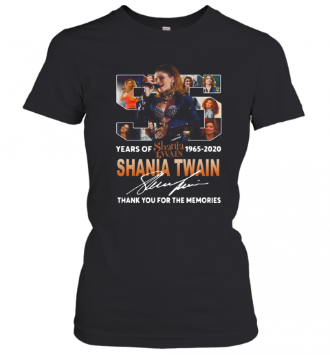 Shania Twain With Come On Over Album 55Th Years Of 1965 2020 Signature T-Shirt Classic Women's T-shirt
