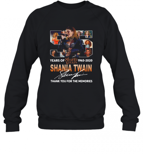 Shania Twain With Come On Over Album 55Th Years Of 1965 2020 Signature T-Shirt Unisex Sweatshirt