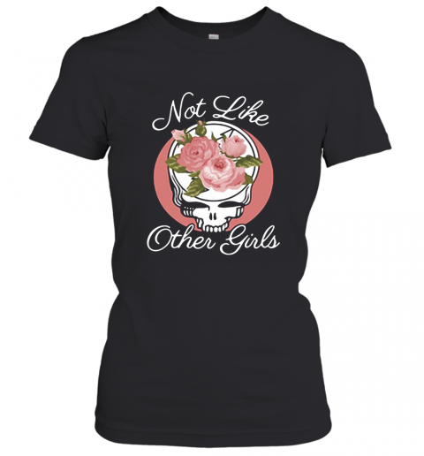 Skull Flower Not Like Other Girls T-Shirt Classic Women's T-shirt