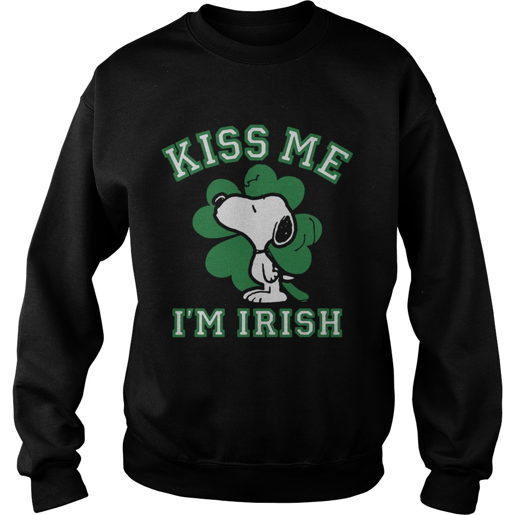 Snoopy Kiss Me Im Irish Sweatshirt