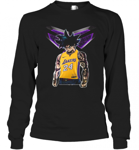 Songoku Ultra Instinct Kobe Bryant Lakers 24 T-Shirt Long Sleeved T-shirt 