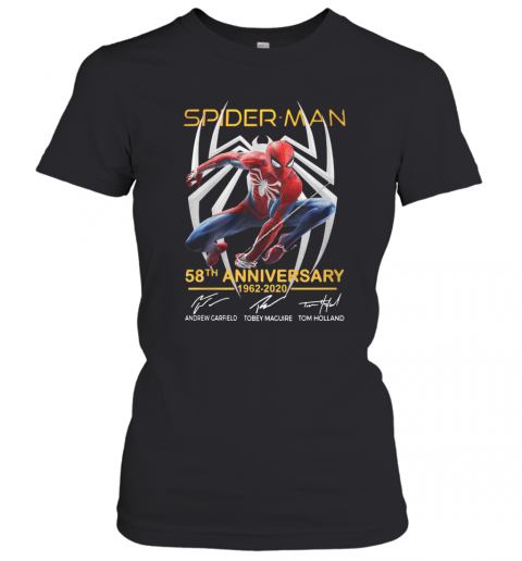 Spider Man 58Th Anniversary 1962 2020 Signatures T-Shirt Classic Women's T-shirt