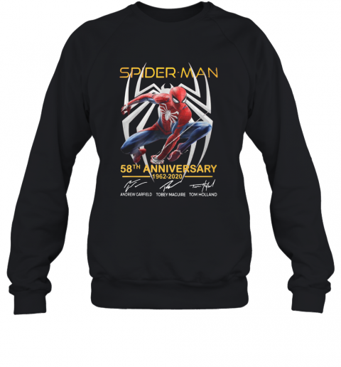 Spider Man 58Th Anniversary 1962 2020 Signatures T-Shirt Unisex Sweatshirt