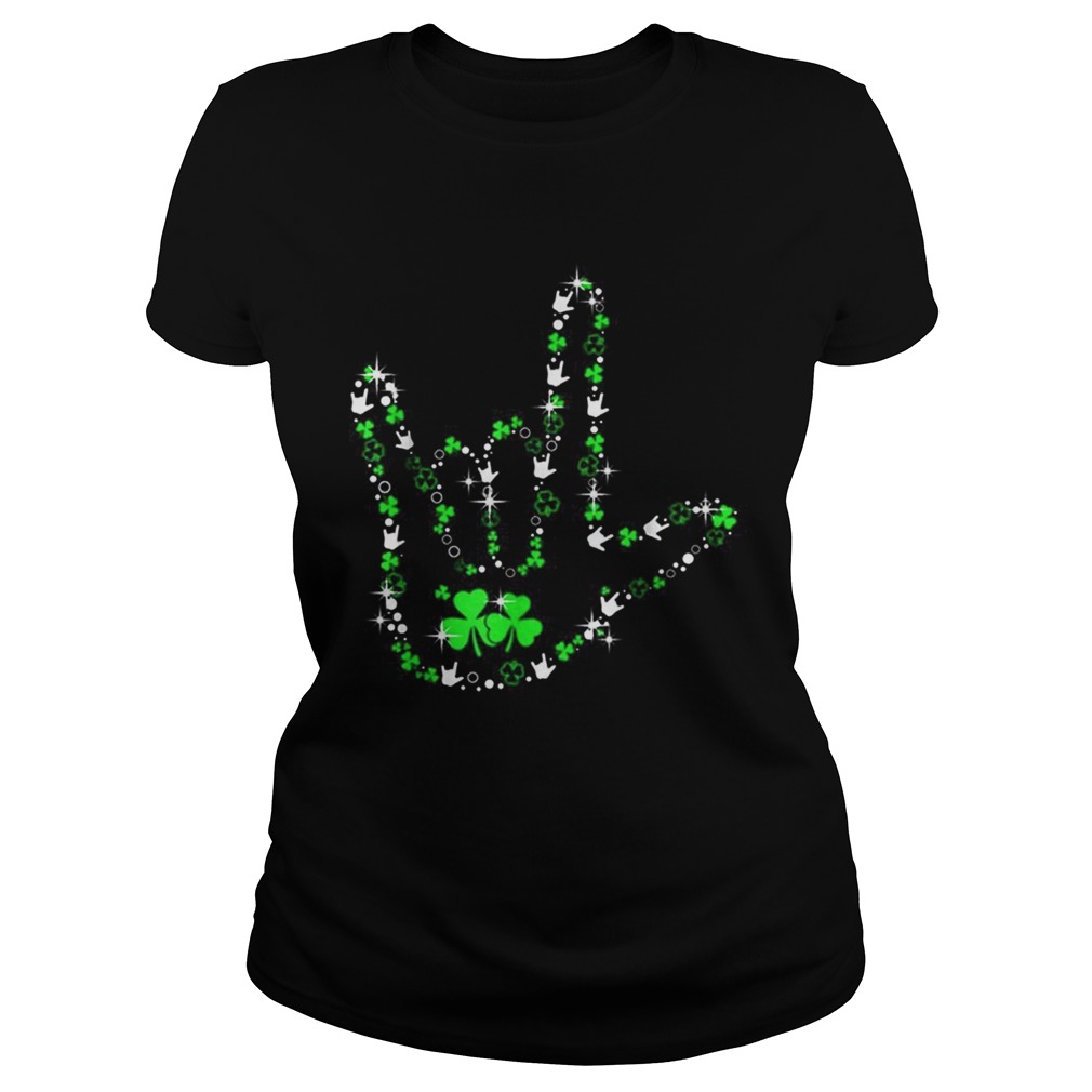 St Patricks Day Asl American Sign Language Lover Gift Classic Ladies