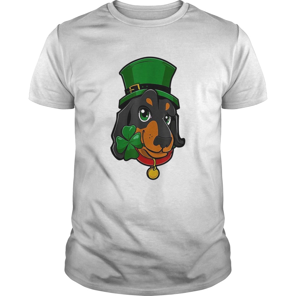 St Patricks Day Dachshund Leprechaun Dog shirt