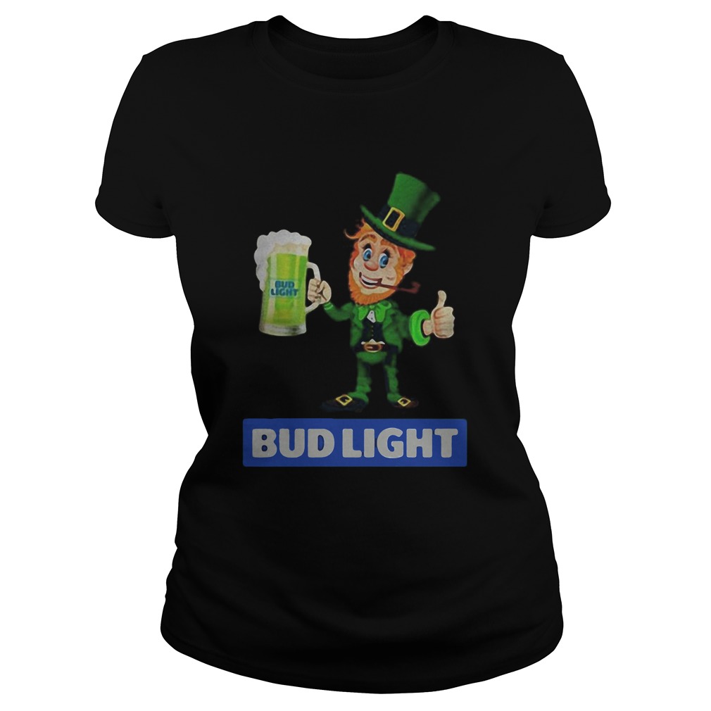 St Patricks Day Leprechaun Drinking Bud Light Classic Ladies