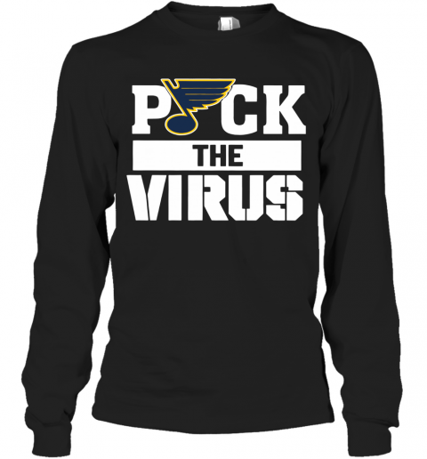St. Louis Blues Puck The Virus T-Shirt Long Sleeved T-shirt 
