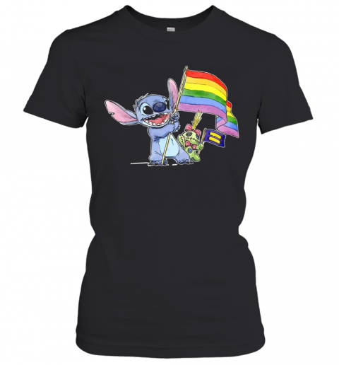 Stitch Support LGBT And Human Rights Love Wins T-Shirt Classic Women's T-shirt