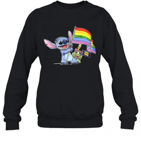 Stitch Support LGBT And Human Rights Love Wins T-Shirt Unisex Sweatshirt