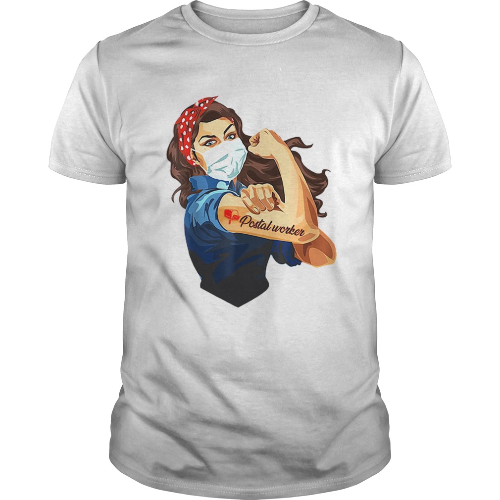 Strong Woman Postal Worker Coronavirus shirt