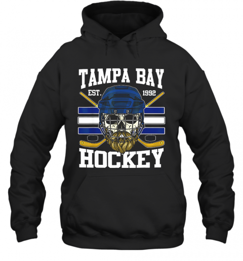 Tampa Bay Hockey Est 1992 Bearded Skull T-Shirt Unisex Hoodie
