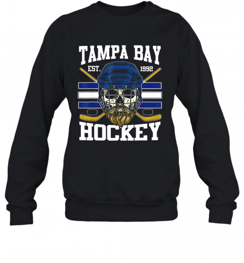 Tampa Bay Hockey Est 1992 Bearded Skull T-Shirt Unisex Sweatshirt